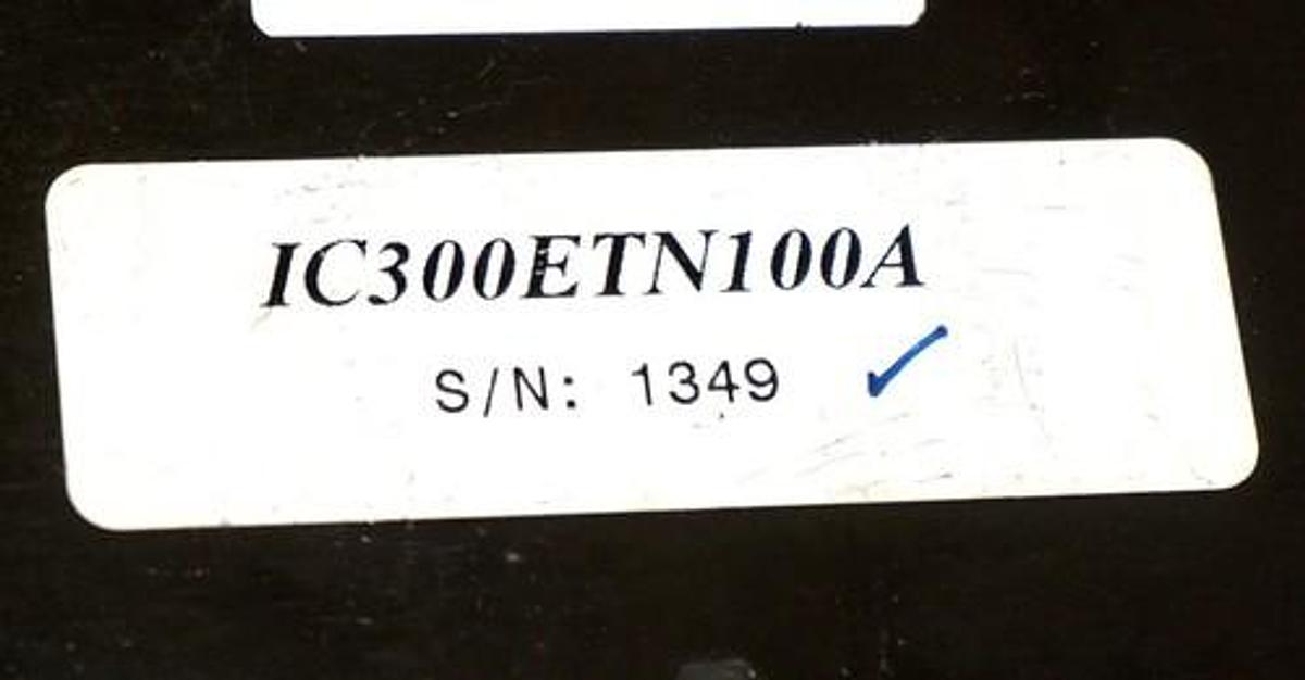 Used GE FANUC IC300ETN100A ETHERNET MODULE IC300ETN100