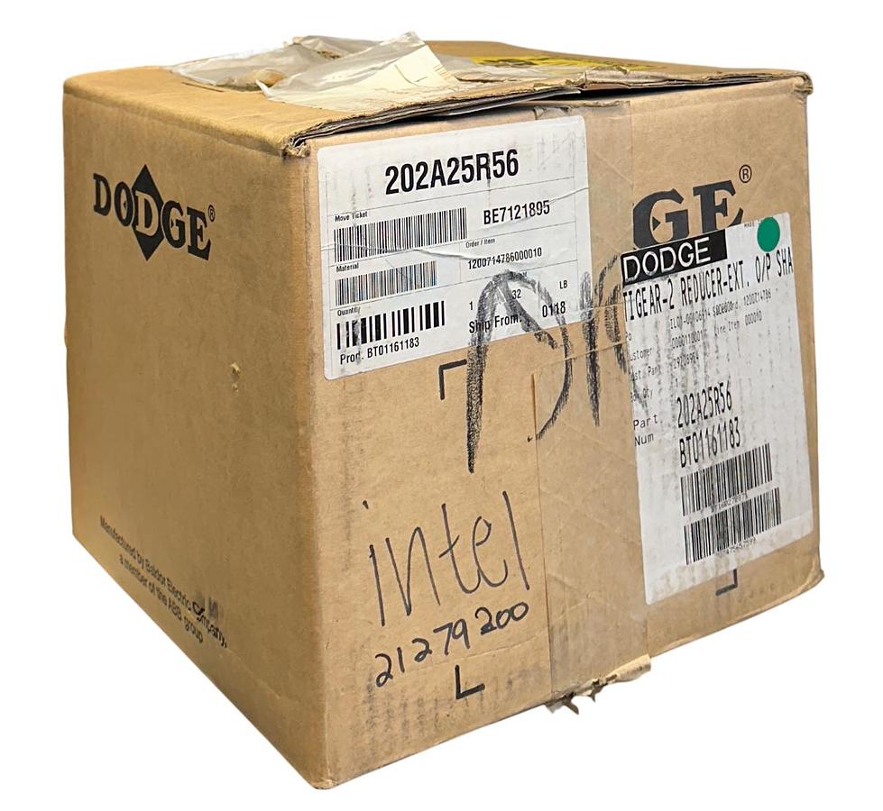 Used DODGE 202A25R56 TIGEAR-2 REDUCER-EXT O/P SHAFT 25:1 RATIO 1.14HP MAX RIGHT NSMP