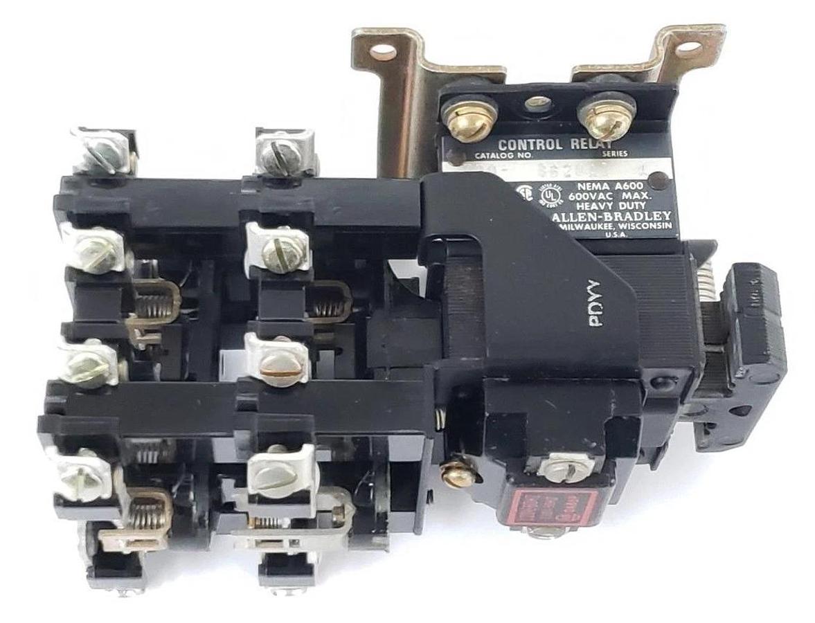 Used NIB ALLEN BRADLEY 700-B620A1 TYPE B AC RELAY SERIES A , 8 POLES 6NO-2NC OPEN