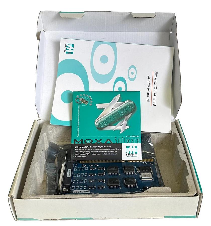 NEW MOXA Smartio C104H SMART 4-PORT RS-232 BOARD HIGH SPEED TI550C UART