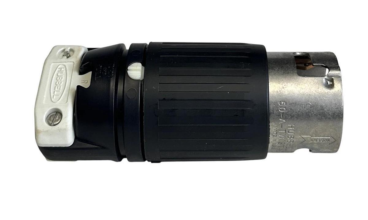 HUBBELL CS8165C INSULGRIP TWIST-LOCK PLUG 50A 3PHASE 480VAC 3-POLE 4-WIRE NSMP