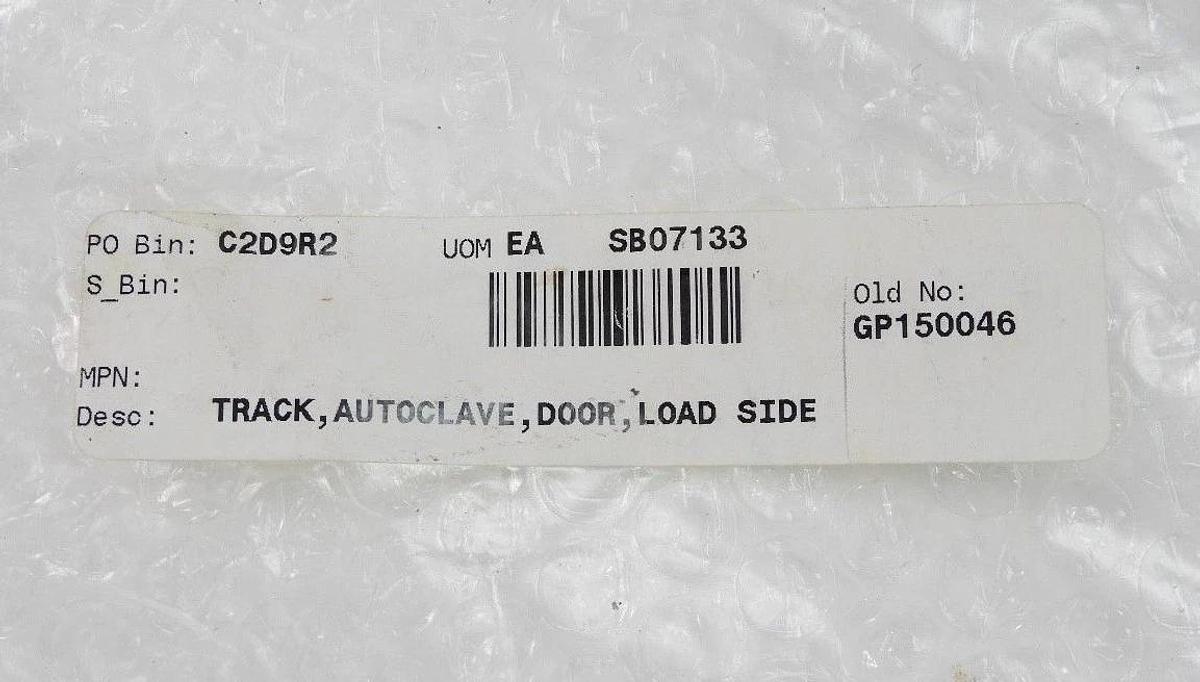 Used LOT OF 5 NEW FEDEGARI AUTOCLAVI GP150046 AUTOCLAVE LOAD SIDE DOOR TRACKS