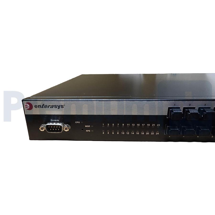 Used Foxboro Enterasys P0973JN 24-Port Fiber Managed Ethernet Switch A4H124-24FX NSMP
