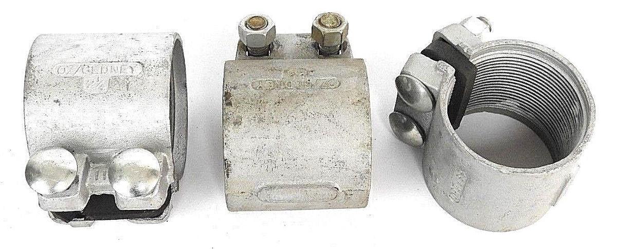 Used LOT OF 3 NEW OZ GEDNEY 2-1/2" SPLIT RIGID COUPLINGS SSP 250