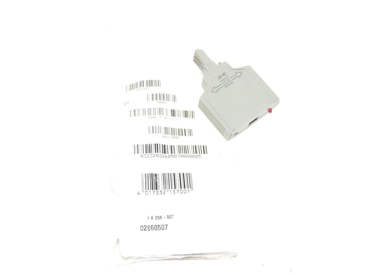 Used BOX OF 6 NEW WAGO 0905 RELAY SWITCH CONNECTORS 286-507