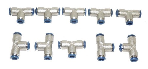 Used LOT OF 10 NEW ALPHA FITTINGS 88230-05 SWIVEL TEES 5/16"