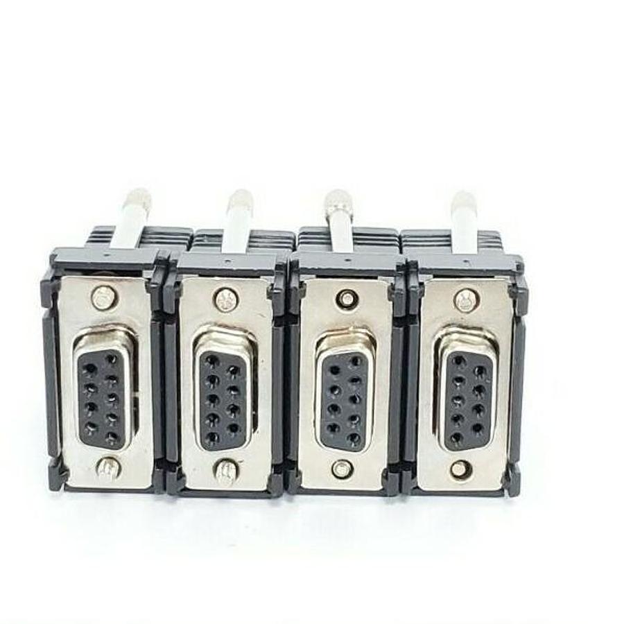 Used LOT OF 4 NEW WEATHERFORD PC03-00282-00 DB9-F, RS-232 TO PPP CONNECTORS 817670