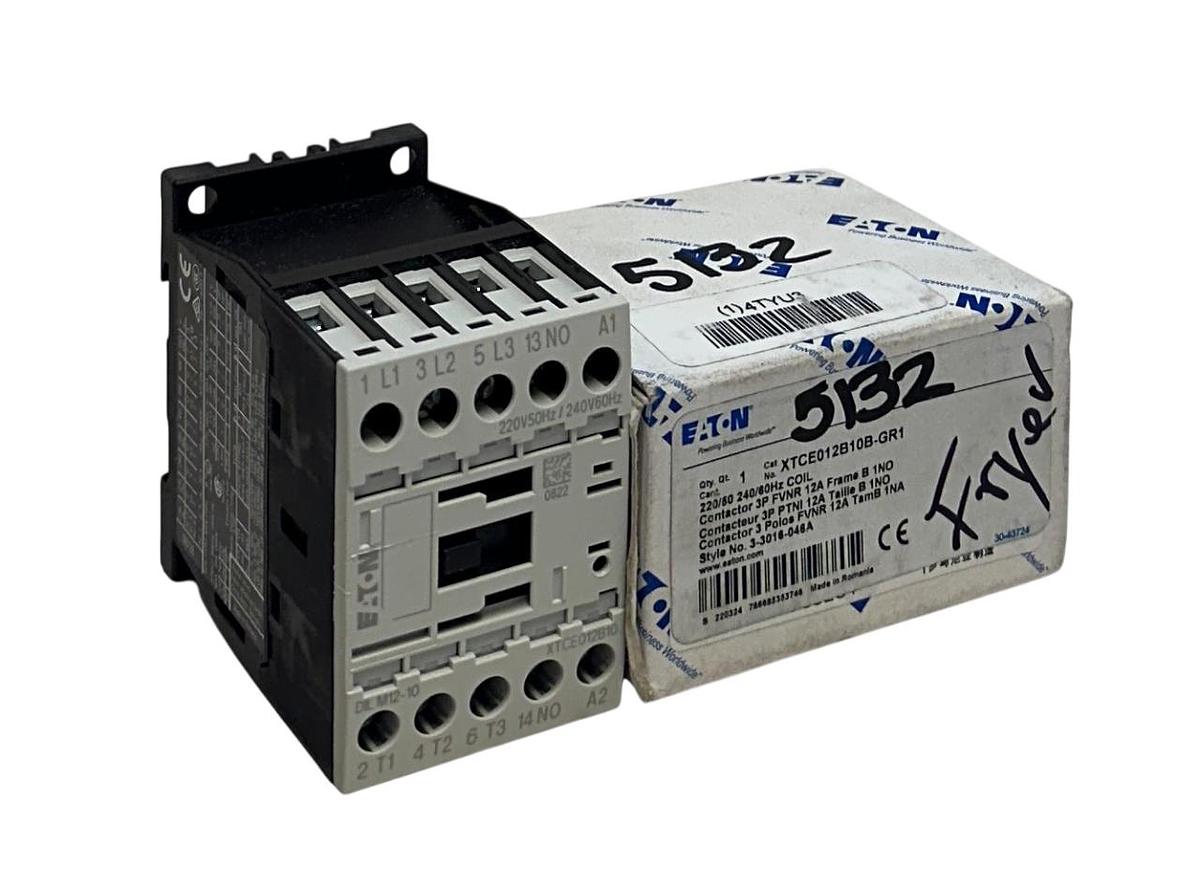 Used EATON XTCE012B10B-GR1 / DIL M12-10 / XTCE012B10B CONTACTOR 3-3016-046A 3P NSMP