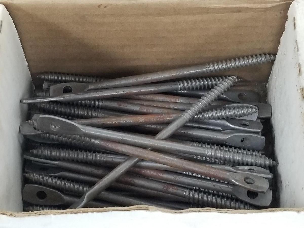 Used BOX OF 49 NEW CULLY 59280 ACOUSTICAL EYE LAGS 1/4 X 5''