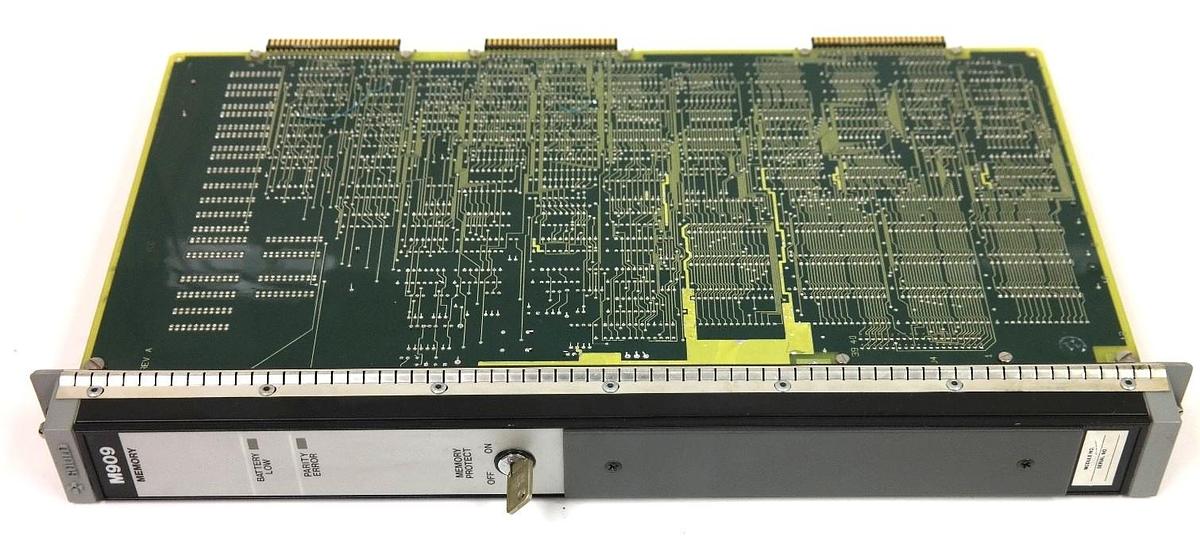 Used GOULD MODICON M909-000 MEMORY MODULE REV A WITH KEY PCBM909000