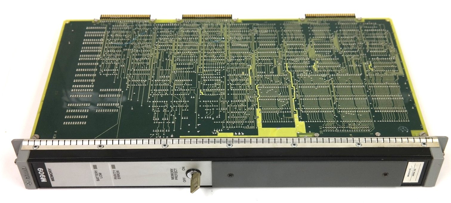 Used GOULD MODICON M909-000 MEMORY MODULE REV A WITH KEY PCBM909000