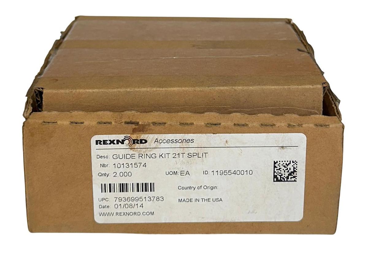 Used 2 REXNORD 10131574 GUIDE RING KITS 21T SPLIT 1195540010 ACCESSORY NSMP