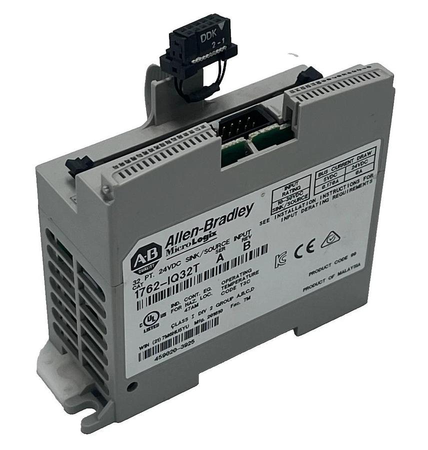 Allen‑Bradley 1762‑IQ32T SER A REV B 32‑Point 24 V DC Sink/Source Input Module