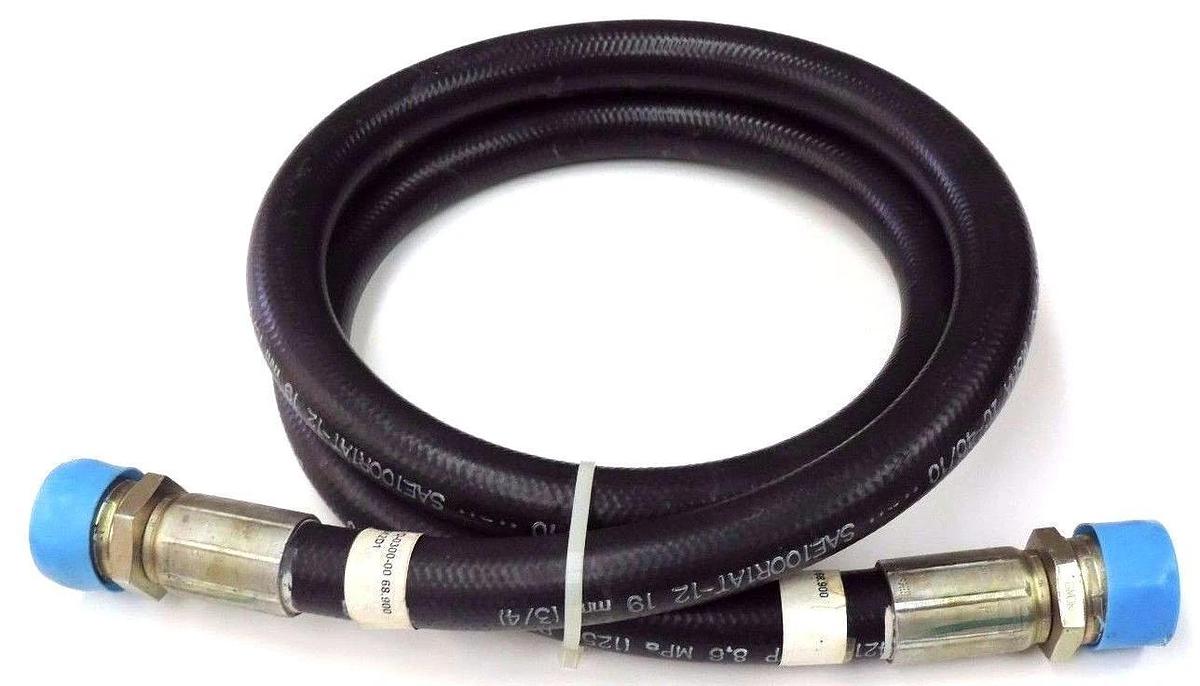 NEW PARKER NO-SKIVE 421-12 3/4" HOSE W/ THREADED FITTINGS 68.9" IN. LONG