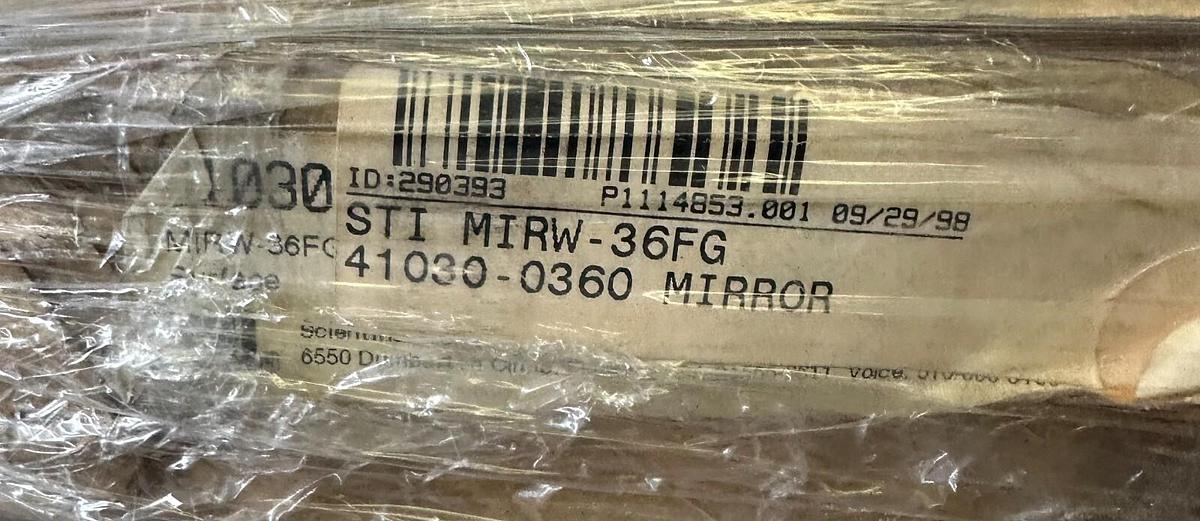 Used NEW STI 41030-0360 / 410300360 MIRW-36FG SAFETY LIGHT CURTAIN MIRROR MIRW36FG