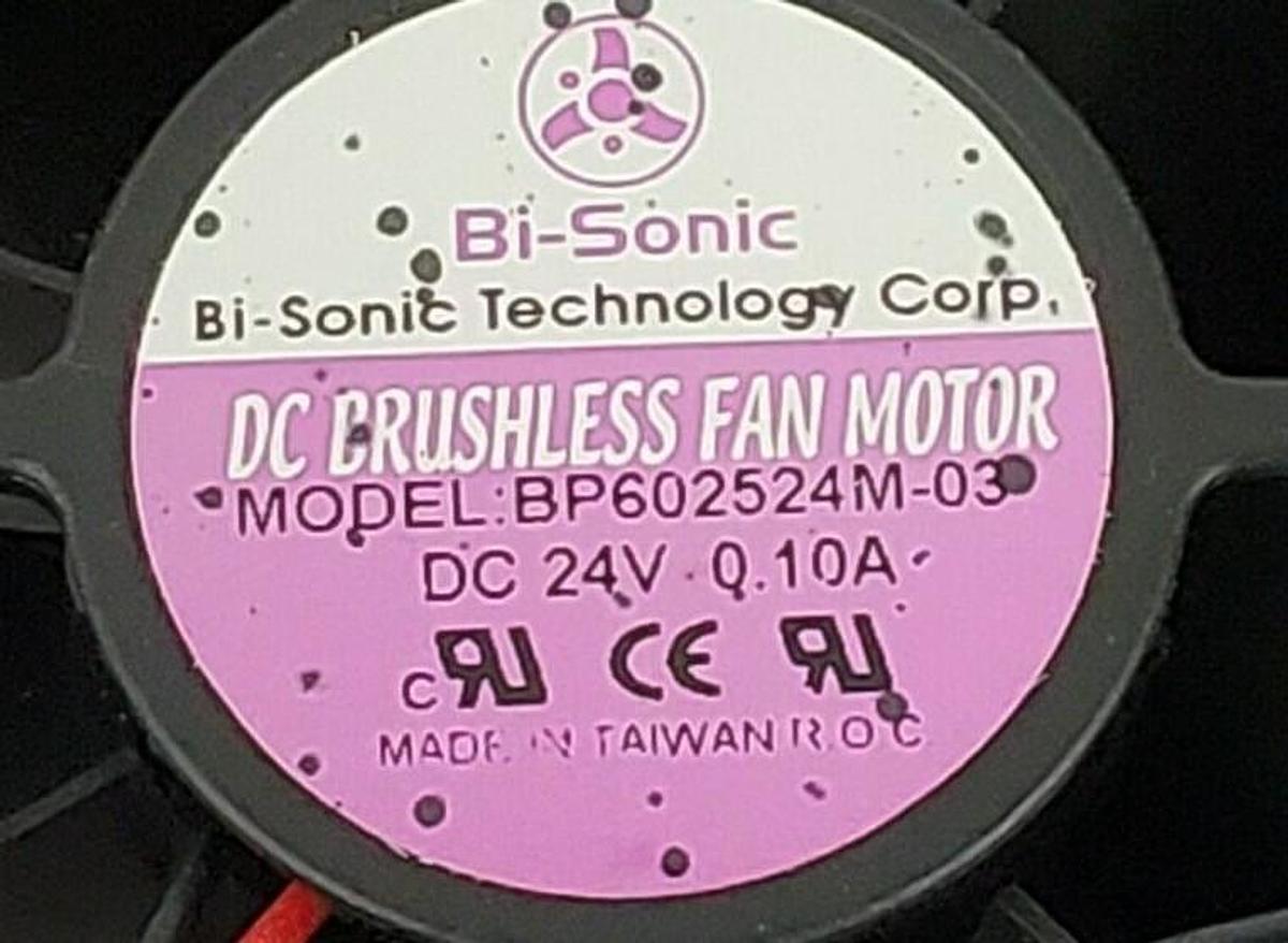 Used LOT OF 7 BI-SONIC TECHNOLOGY BP602524M-03 DC BRUSHLESS FAN MOTORS