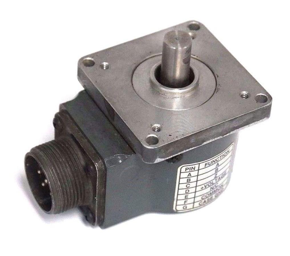 Used DANAHER DYNAPAR H231000144423 ENCODER C564830 10MM SFT, 5-26V, 7PN CONN SI MT