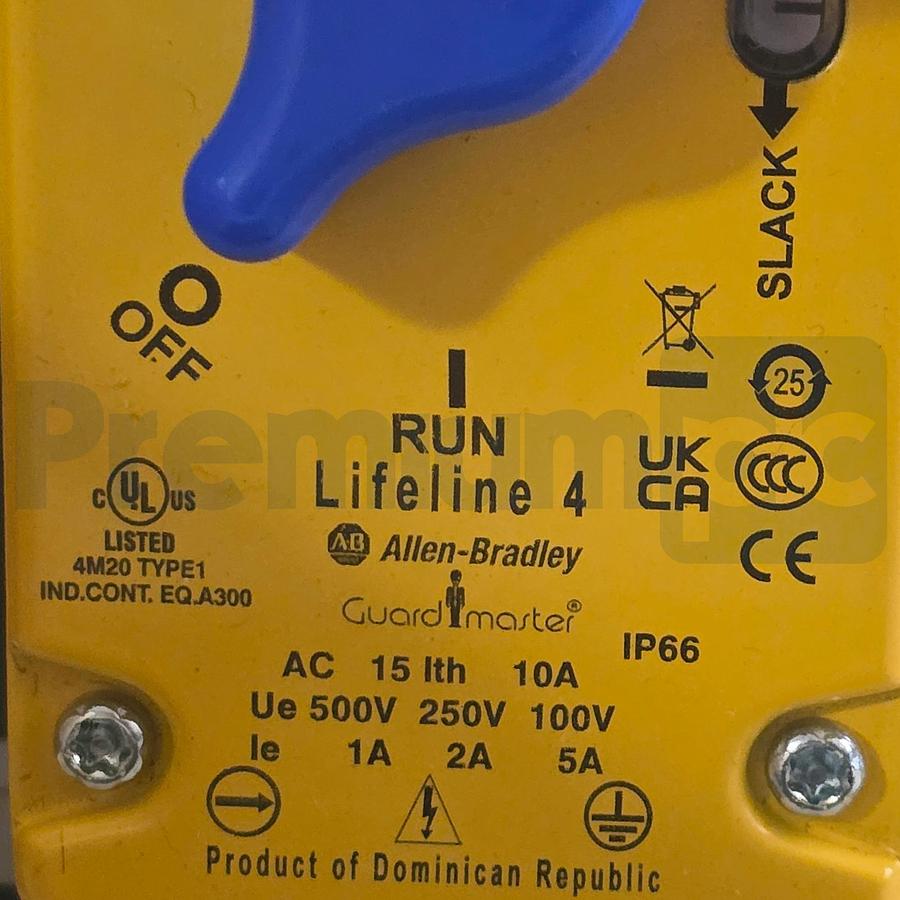 Used Allen Bradley 440E-L2NNNYS /A Guardmaster Lifeline 4 Switch 2NC/2NO M20 QD