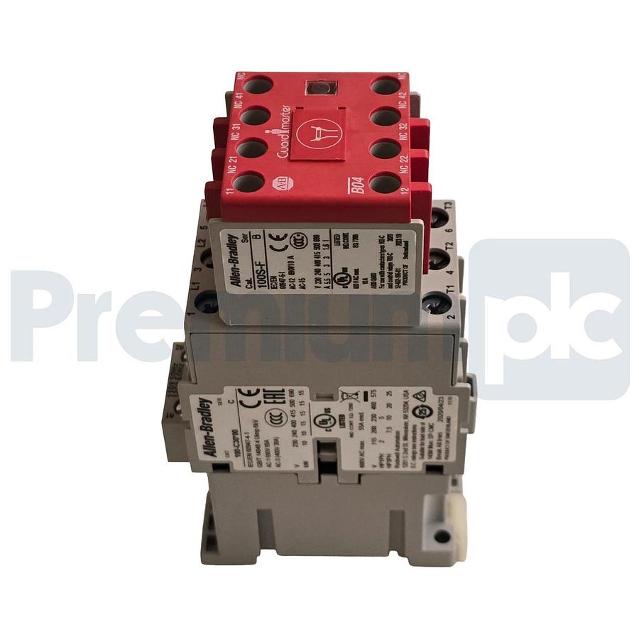 Allen-Bradley 100S-C30D14C /C Safety Contactor 30A 110/120V 3NO 1NO/4NC Aux NSMP
