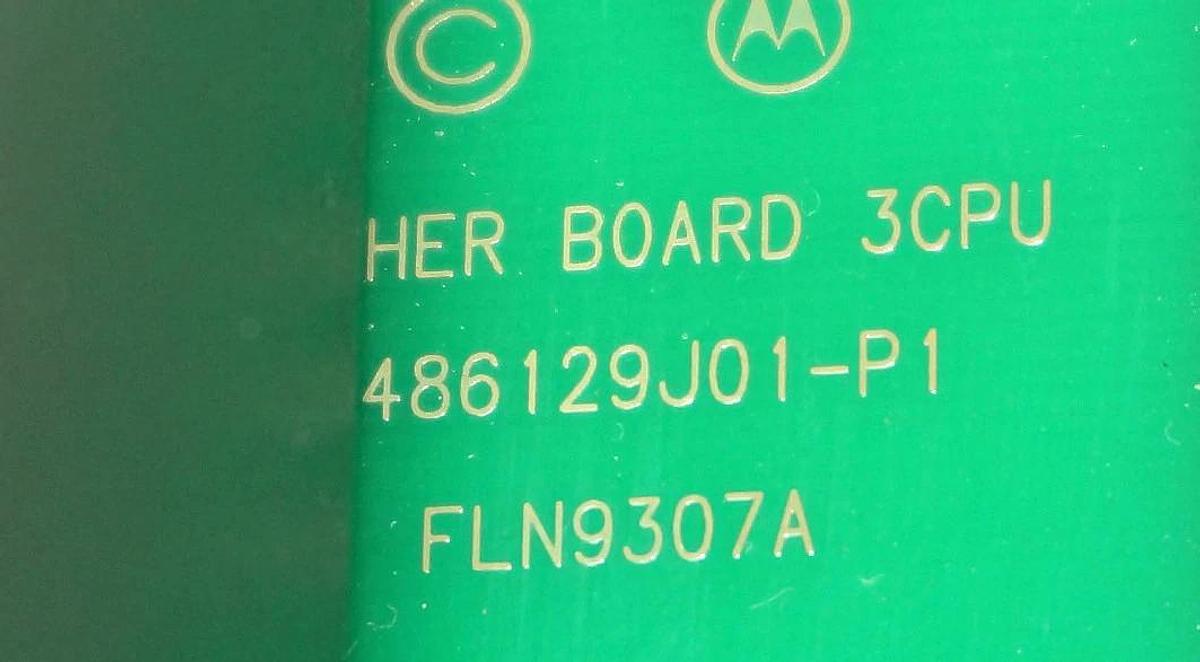 Used MOTOROLA FLN2414A SERIES 400 CPU MODULE MOSCAD W/ MOTHERBOARD 3CPU FLN9307A