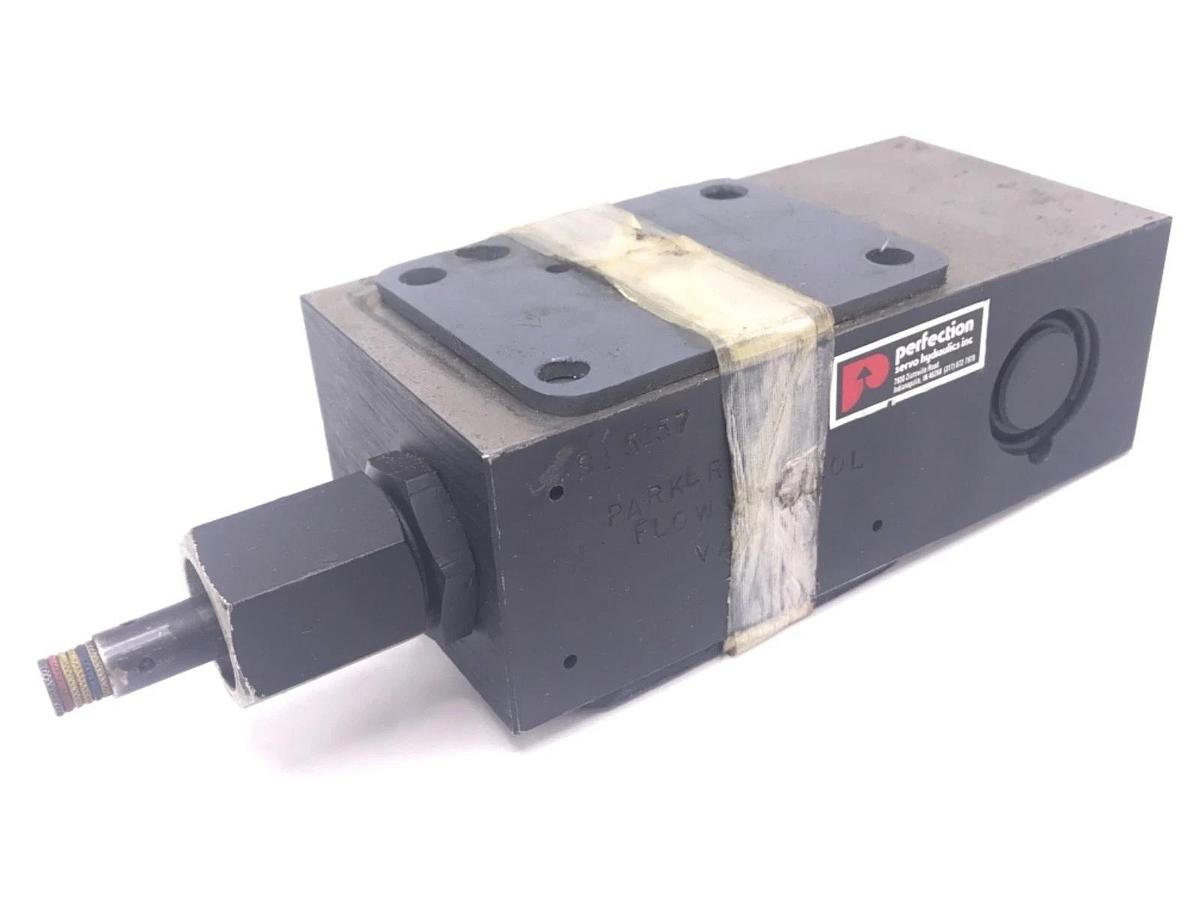 Used PARKER SI5157 HYDRAULIC FLOW CONTROL VALVE SI-5157