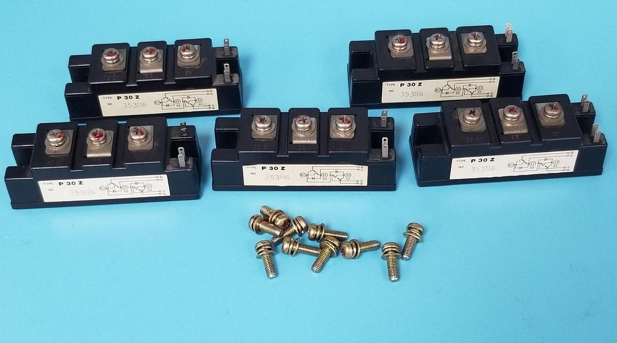 Used LOT OF 5 TOSHIBA P 30 Z 353H6 POWER MODULES P30Z-353H6 , P30Z