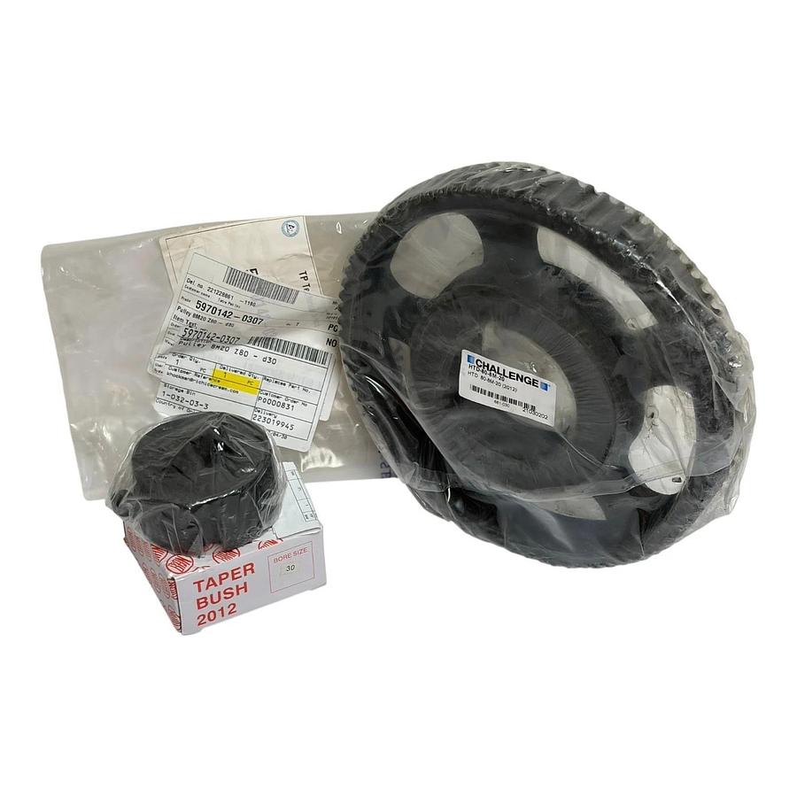 Tetra Pak 5970142-0307 Challenge HTD Timing Pulley 8M20 Z80 Taper Bush 2012 Kit