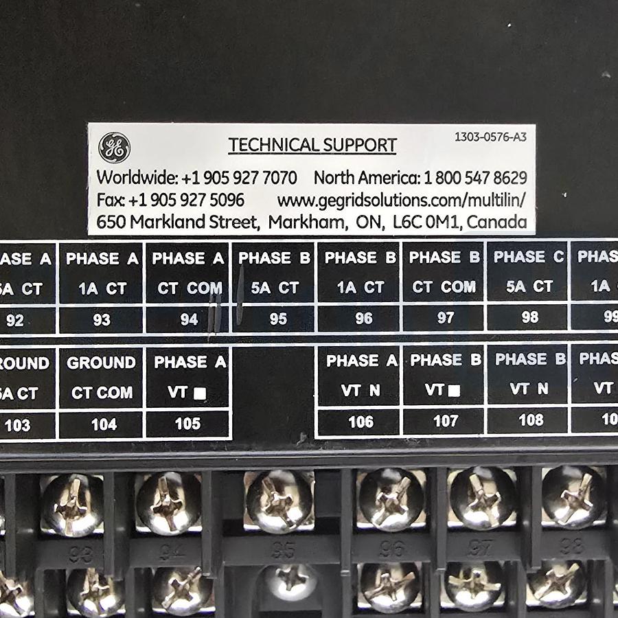 GE Multilin 369-HI-R-M-0-0-H-E Motor Protection Relay 12 RTDs Metering Profibus