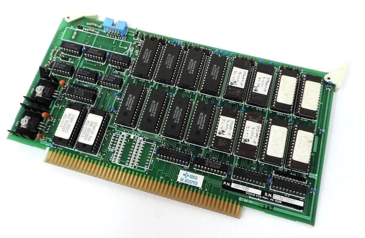 Refurbished REPAIRED GOULD MODICON 100-0185 MEMORY BOARD RAM/ROM GOULD ICC 1000185