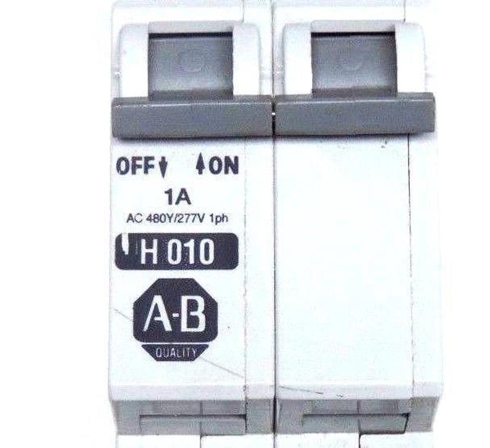 Used ALLEN BRADLEY 1492-CB2H010 CIRCUIT BREAKER SER C, 1A, 1492CB2