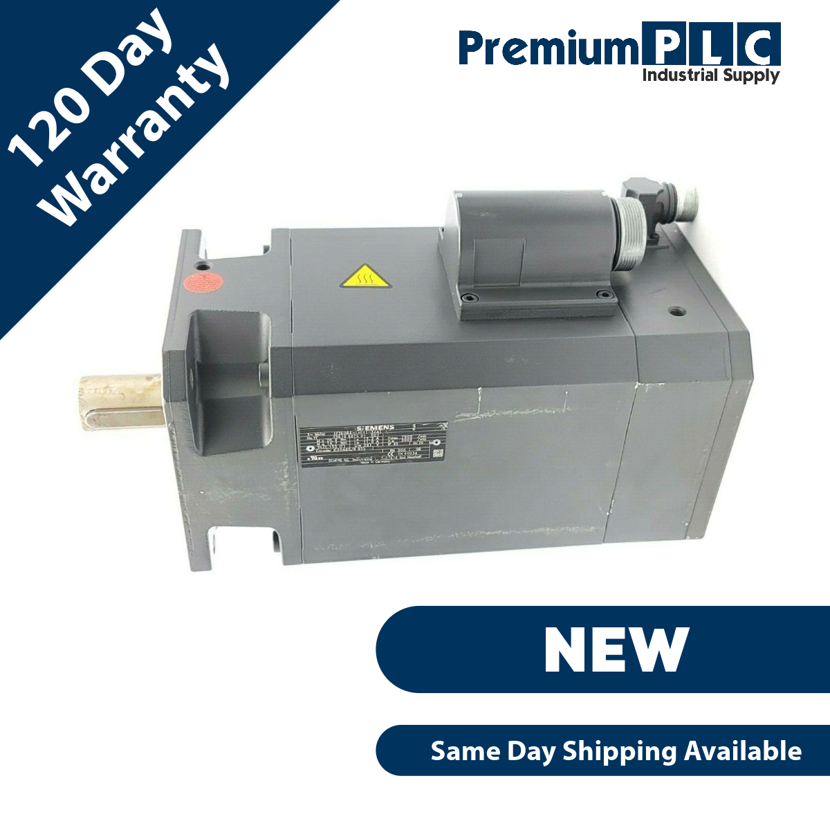 Used SIEMENS 1FT6084-8AF71-3AA1 SERVO MOTOR NO. YF E5610 6075 01 001, 3PHASE 3000 RPM