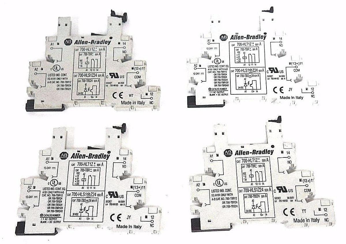 Used LOT OF 4 NEW ALLEN BRADLEY 700-HLT1Z TERMINAL BLOCKS SER. A, 700HLT1Z
