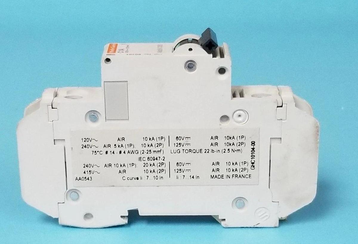 Used MERLIN GERIN 60101 CIRCUIT BREAKER C1A, 240V, MULTI 9 C60