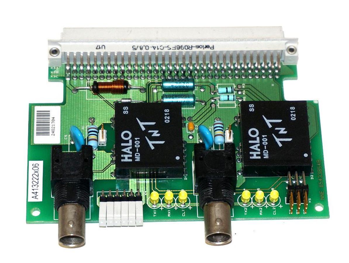 Used PERLOS R096FS-C1A-0,8/5 ETHER BOARD, A413222X06, 65433854B, 24821704