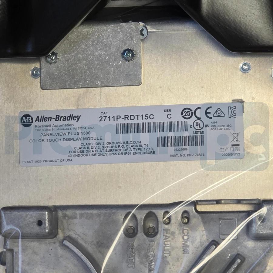 Used Open Pre-Owned Allen Bradley 2711P-T15C4D8 /A PanelView Plus 6 1500 Terminal 15"