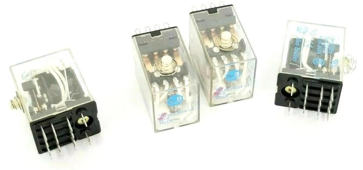 Used LOT OF 4 ALLEN BRADLEY 700-HC14Z24-1-4 RELAYS 700HC14Z2414, SER. B, 24VDC