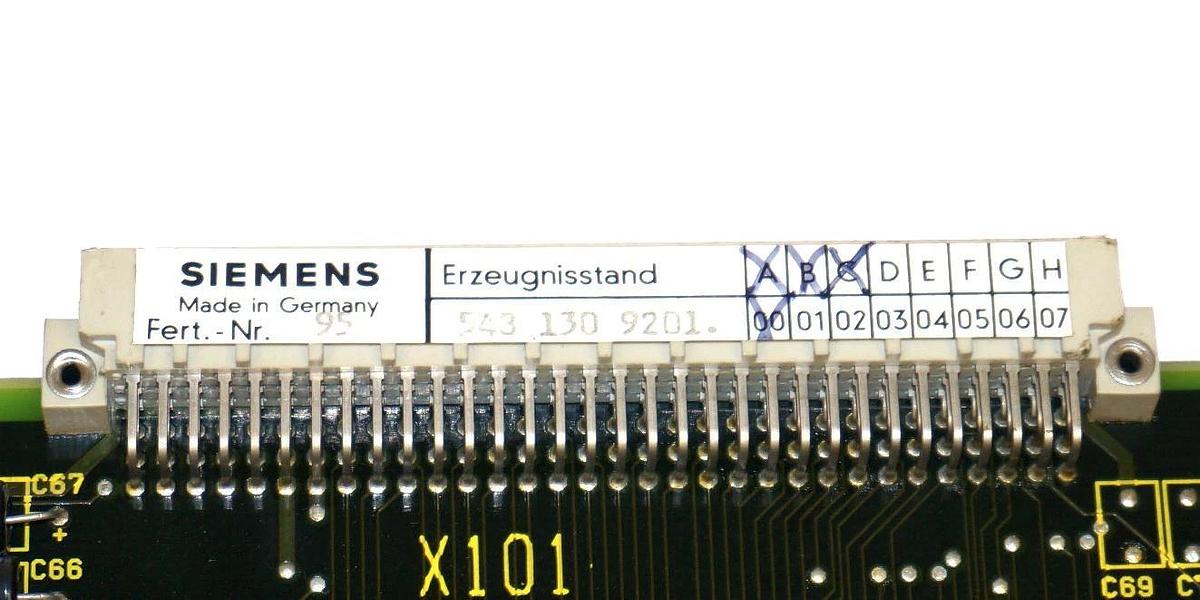 Used SIEMENS SINUMERIK 6FX1113-0AA02 CPU MODULE MS100, 6FX11130AA02