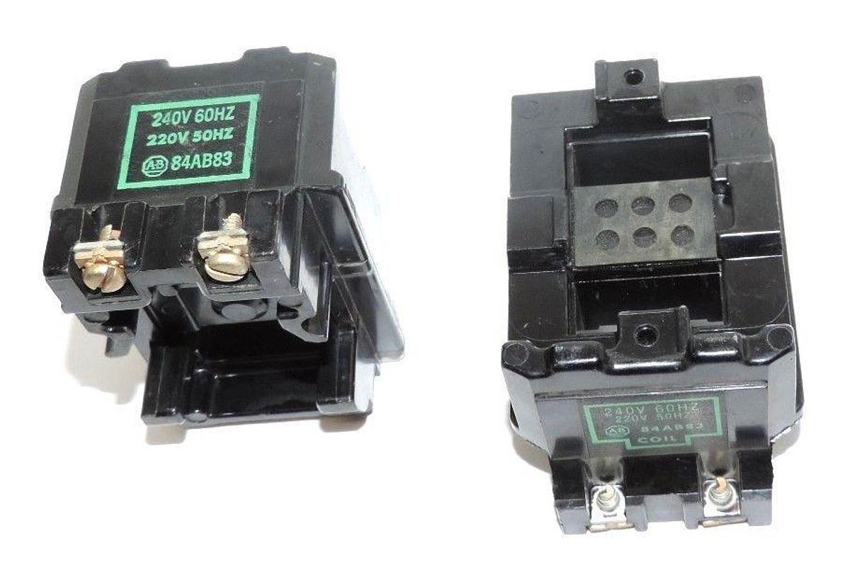 Used LOT OF 2 ALLEN BRADLEY 84AB83 COILS 240V 60HZ, 220V 50HZ
