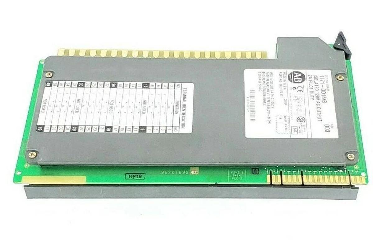 Used ALLEN-BRADLEY 1771-OD16 SER. B ISOLATED 120V AC OUPUT MODULE 1771-OD16/B REV D03