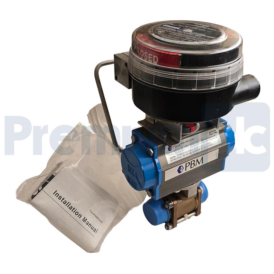 PBM PAVBL453S-0063 Actuator 3/4" Bronze Valve w/ StoneL Onyx ON922 DNet Monitor