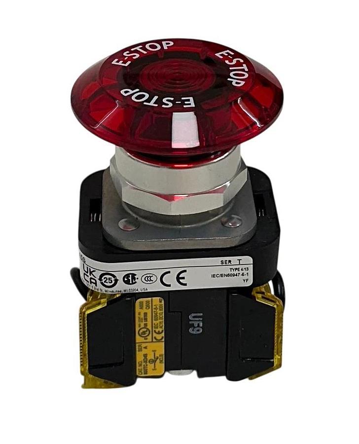ALLEN BRADLEY 800TC-FXJE6A5S /T 30mm PUSH-PULL DEVICE 800T PUSH BUTTON RED NSMP