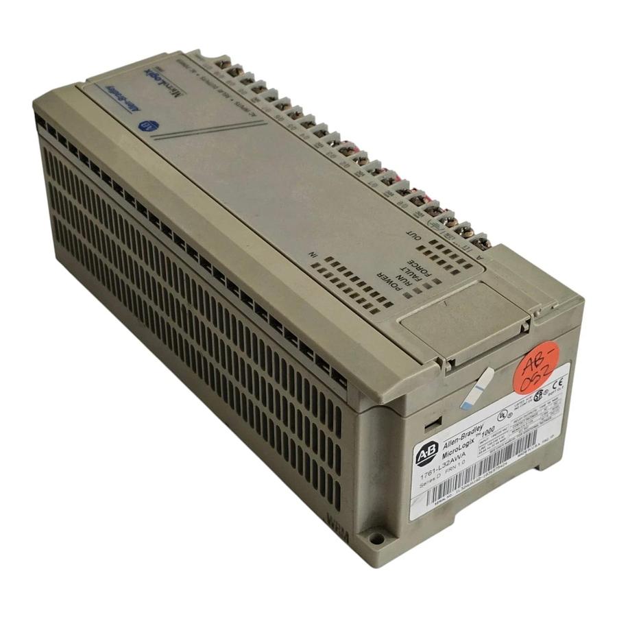 Used Allen Bradley 1761-L32AWA /D MicroLogix 1000 32-PT I/O Controller FRN 1.0 USPI