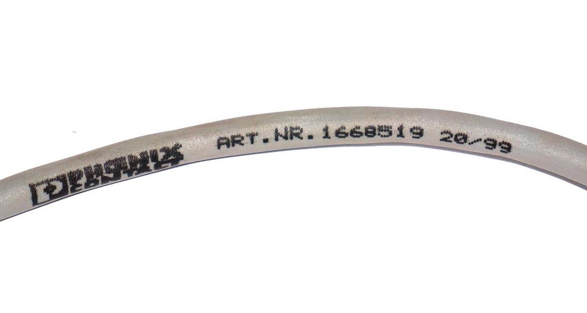 Used PHOENIX CONTACT 1668519 SENSOR/ ACTUATOR CABLE