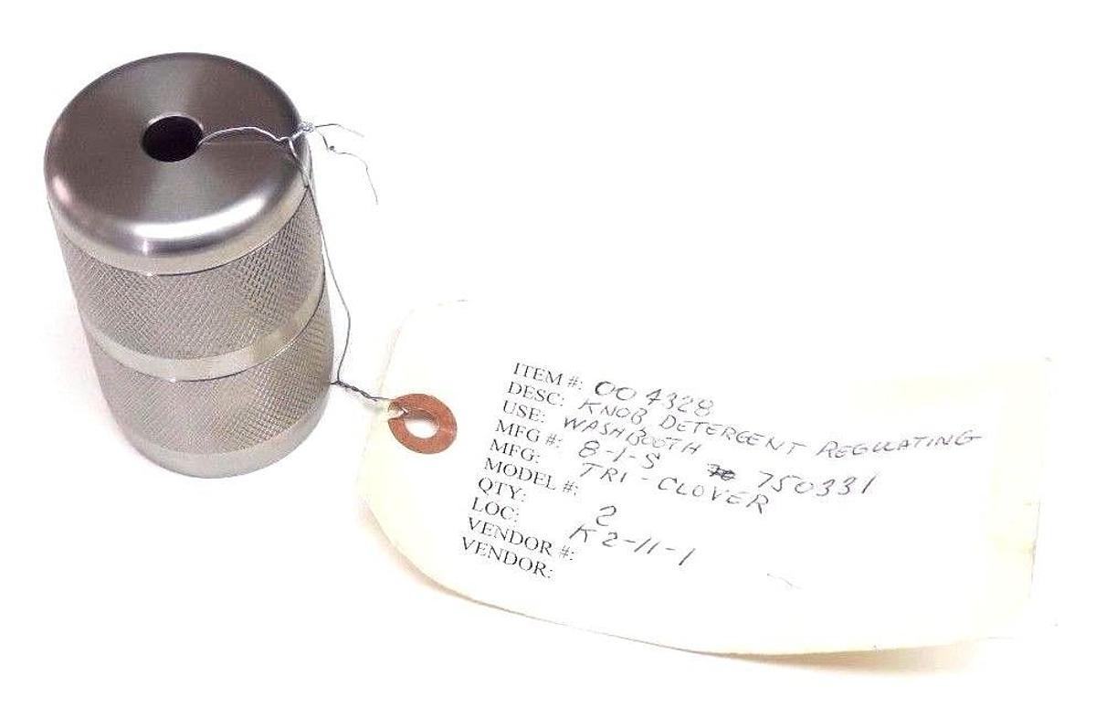 NEW TRI-CLOVER 8-1-S REGULATING DETERGENT KNOB 750331, 004328, 81S