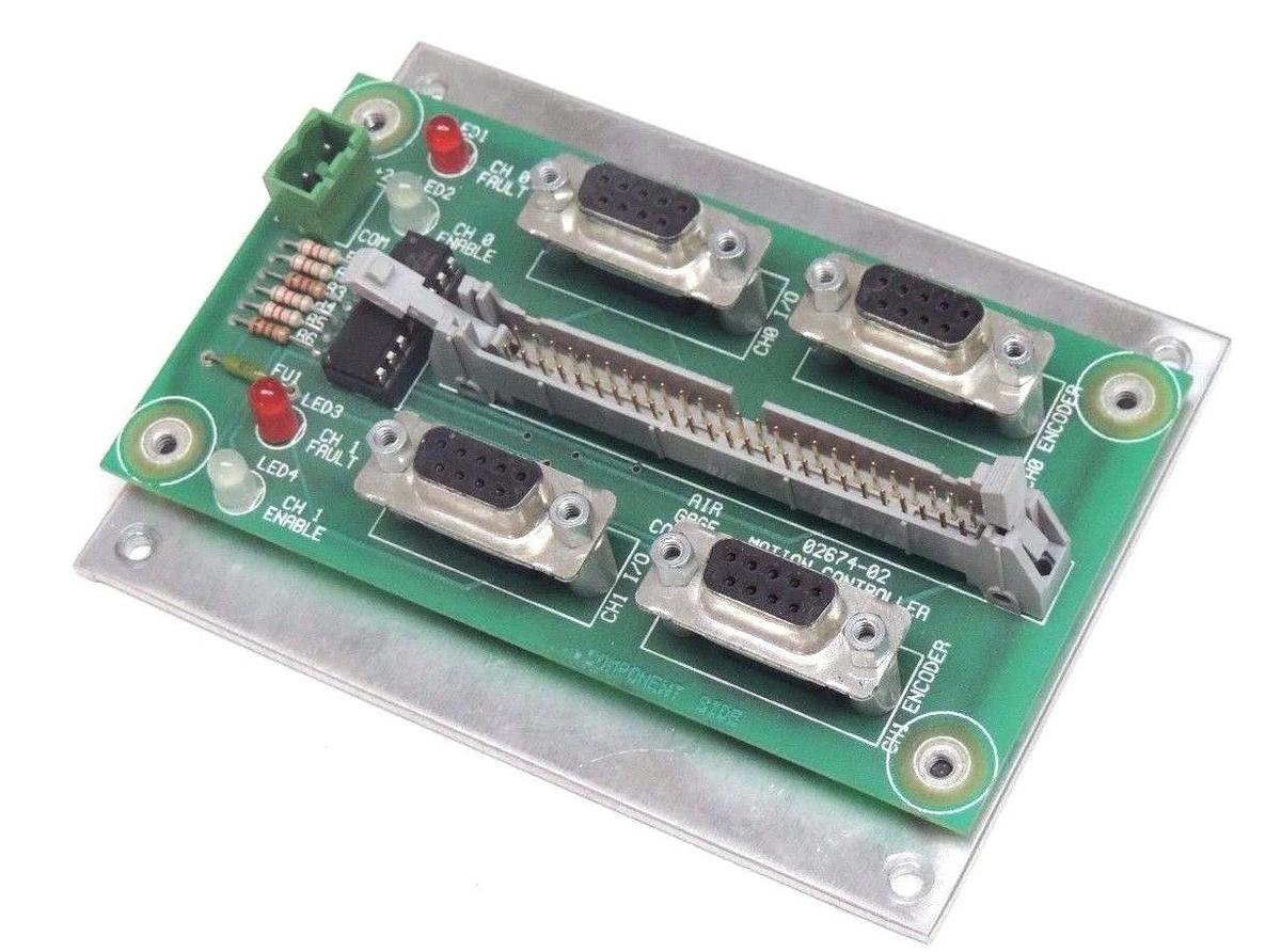 Used AIR GAGE COMPANY 02674-02 MOTION CONTROLLER INTERFACE CARD 0267402