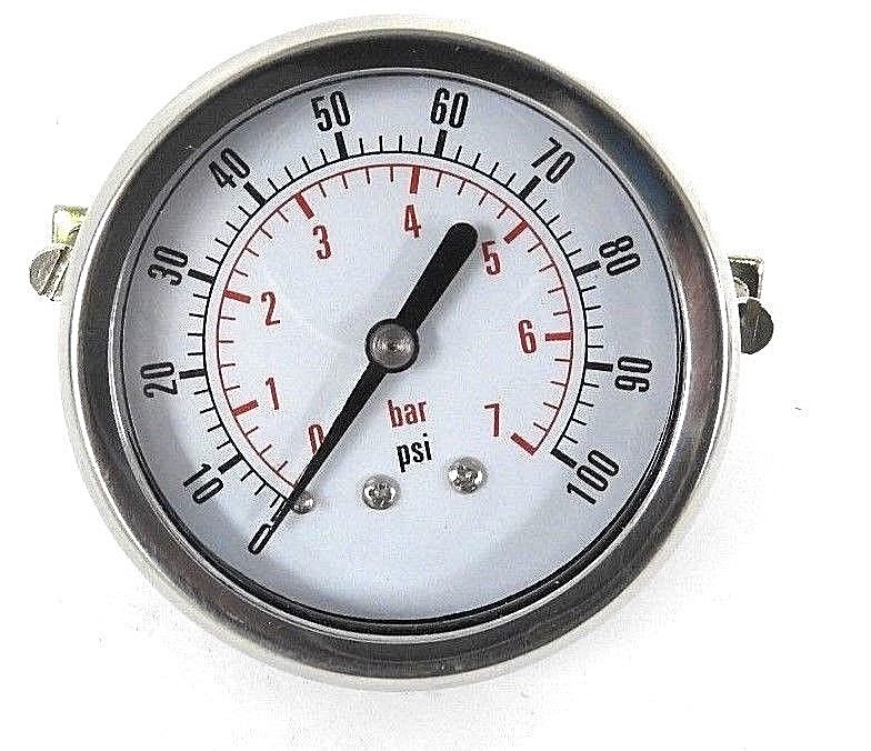 NIB MERMAIN MS110008 PRESSURE GAUGE VALMET VAL0031726, CDS-1P-007-B, 1-100 PSI