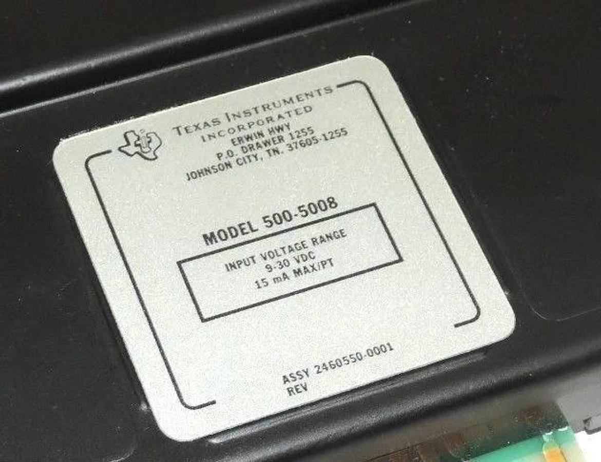 Used TEXAS INSTRUMENTS 500-5008 MODULE INPUT 24VDC 5005008
