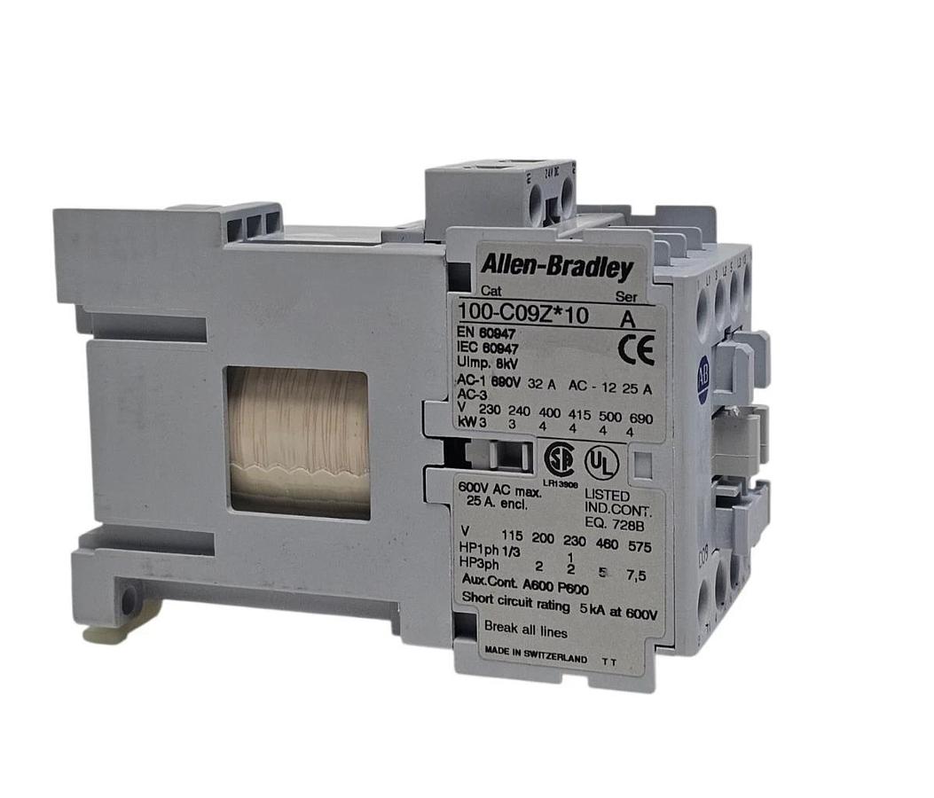 NIB ALLEN BRADLEY 100-C09ZJ10 CONTACTOR 24V DC 100C09ZJ10 SER. A
