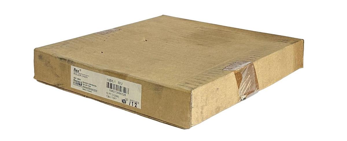 NEW REXNORD 10BK-1 RIV Rex ROLLER CHAIN 10B-1 10FT (3.05M) 10BK1 192 PITCHES