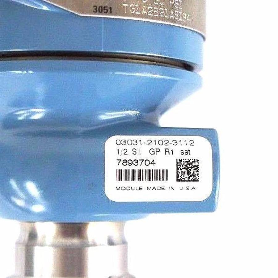 Used NEW ROSEMOUNT 3051TG1A2B21AS1B4 PRESSURE TRANSMITTER 1199WNA95SSCW50LA00